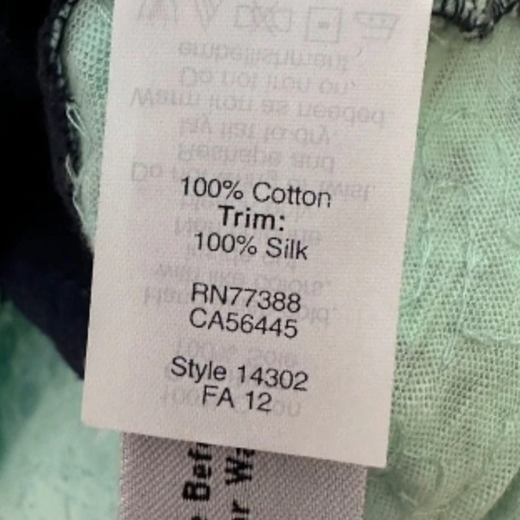 J Crew Navy color blocked sequined tank top Sz M - Picture 8 of 9